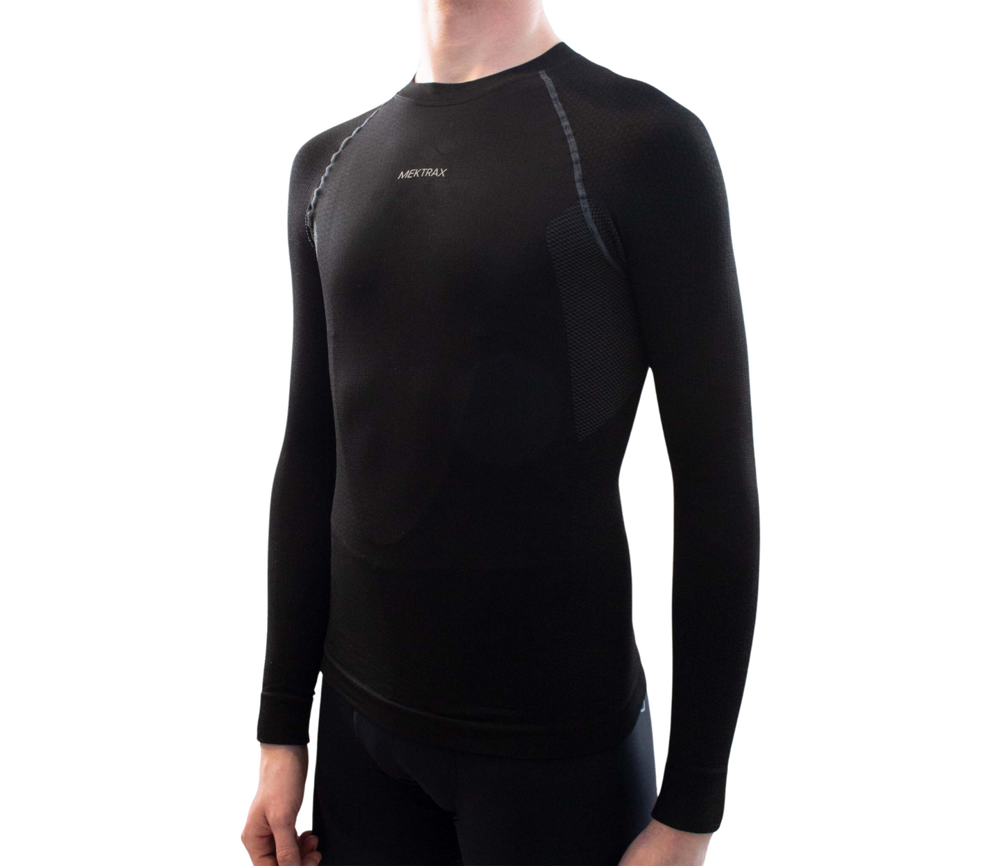 MEKTRAX BASELAYER للجنسين، مقاس كبير، أسود