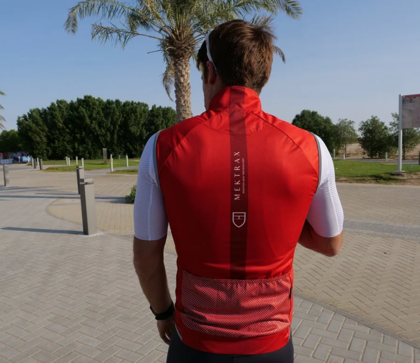 سترة MEKTRAX GILET XL برتقالية اللون