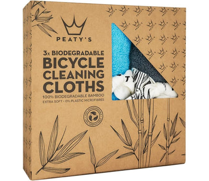 Peaty's Bamboo Bicycle Cleaning Cloths (Pack of 3)