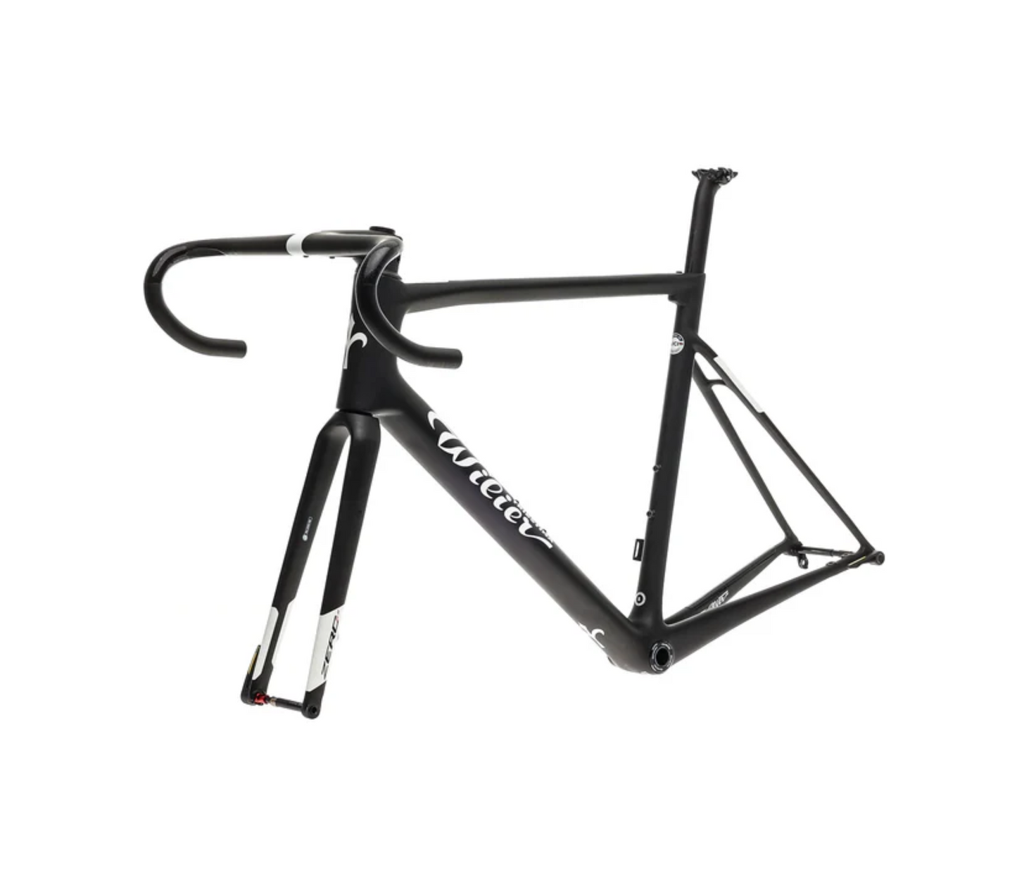 إطار WILIER 0 SLR DISC S أسود + WILIER ZERO HB 100X42 أسود غير لامع