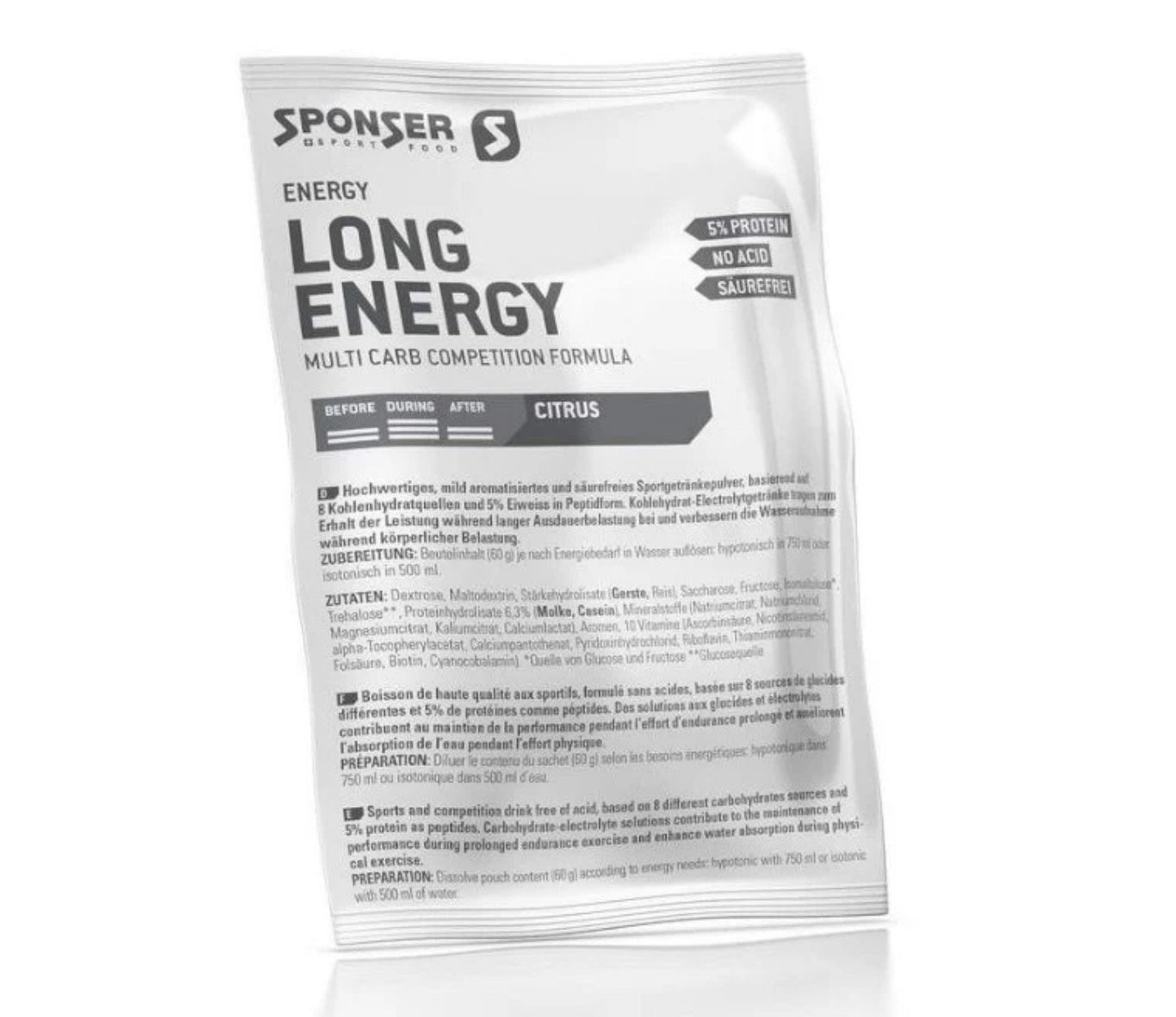 Sponser Long Energy Multi-Carb Formula Citrus 60g