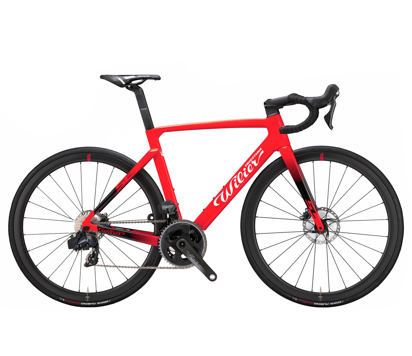 WILIER CENTO 10 SL DISC FORCE AXS NDR38 S أحمر/أسود