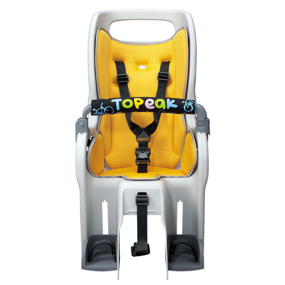 مقعد Topeak BabySeat II مع حامل تثبيت قرص العجلات مقاس 29 بوصة باللون الأصفر