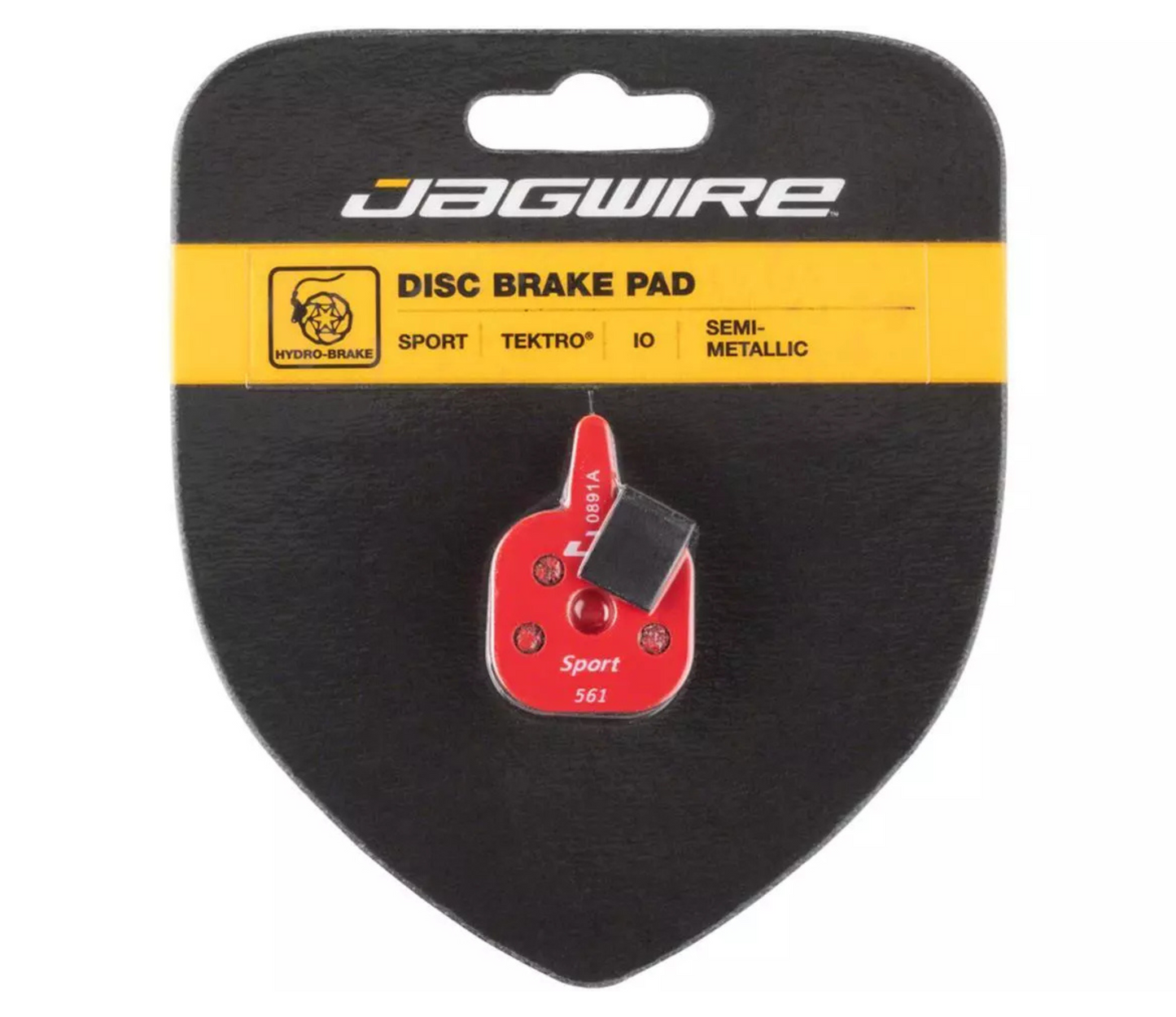 Jagwire Disc Brake Pads Mountain Sport Semi-Metallic Tektro Red / M