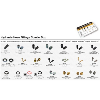 Jagwire Hydraulic Hose Fittings Combo Box