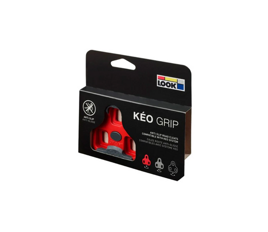 حذاء LOOK KEO GRIP CLEAT OS باللون الأحمر