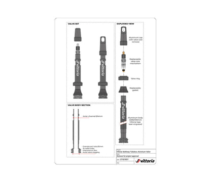 Vittoria Multiway Tubeless Valve Alloy