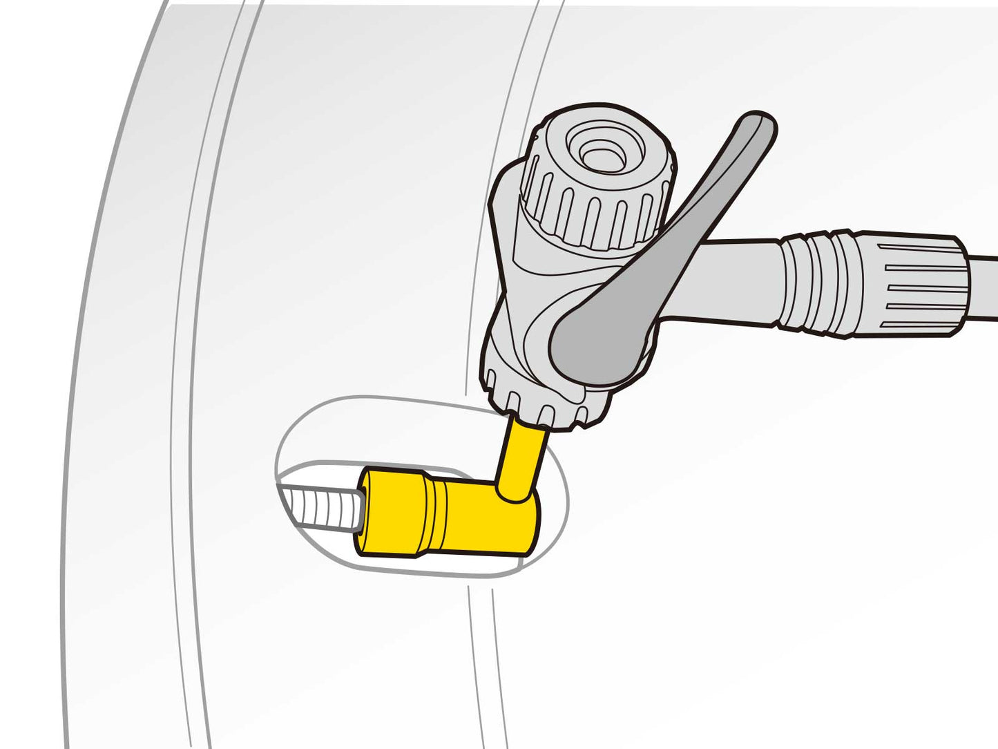 TOPEAK PRESSURE - محول صمام RITE SCHARGDER