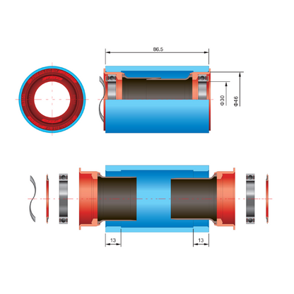 FSA BB Premium CK BB386EVO/BB30 to PF30